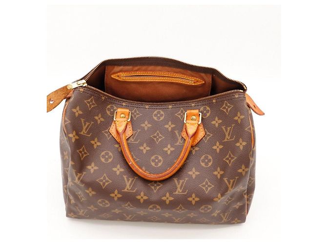 Louis Vuitton Speedy 30 Monogram Canvas Marrone Monogramma - vista 7