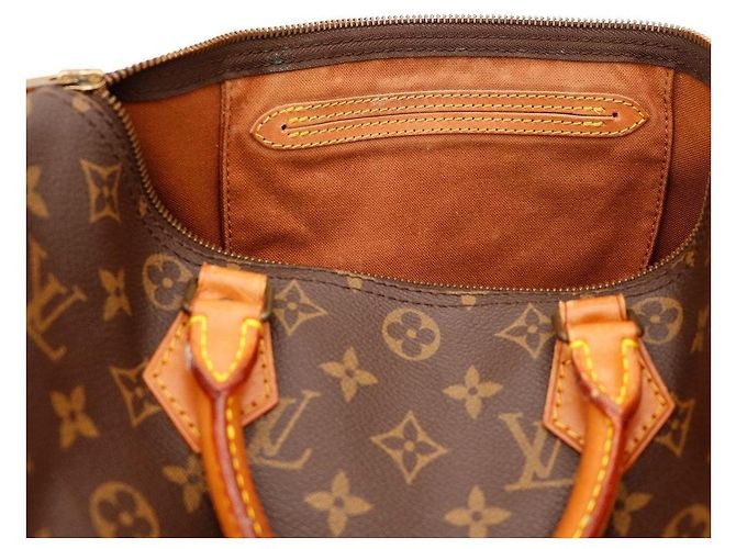 Louis Vuitton Speedy 30 Monogram Canvas Marrone Monogramma - vista 7