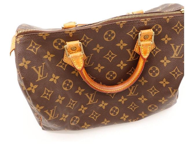 Louis Vuitton Speedy 30 Monogram Canvas Marrone Monogramma - vista 10
