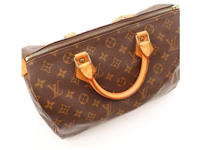 Louis Vuitton Speedy 30 Monogram Canvas Marrone Monogramma - vista 11