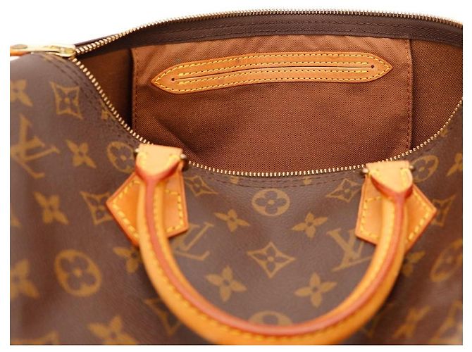Louis Vuitton Speedy 30 Monogram Canvas Marrone Monogramma - vista 7