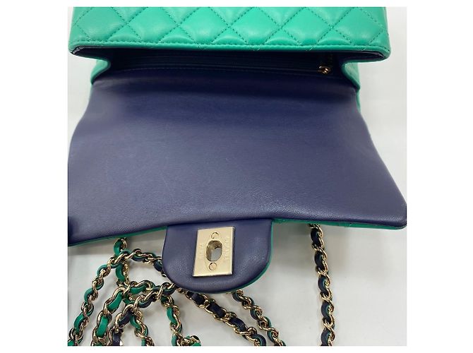 Borsa Chanel Mini Matelassé Verde - vista 12