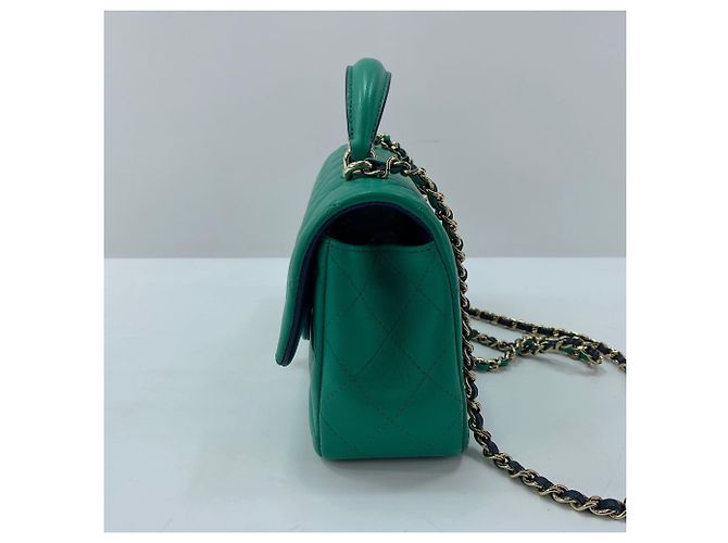 Borsa Chanel Mini Matelassé Verde - vista 5