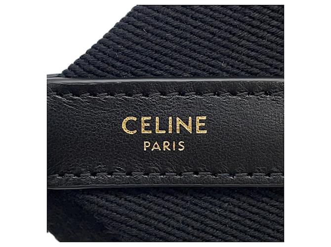 Céline Tracolla in pelle nera Celine Nero - vista 7