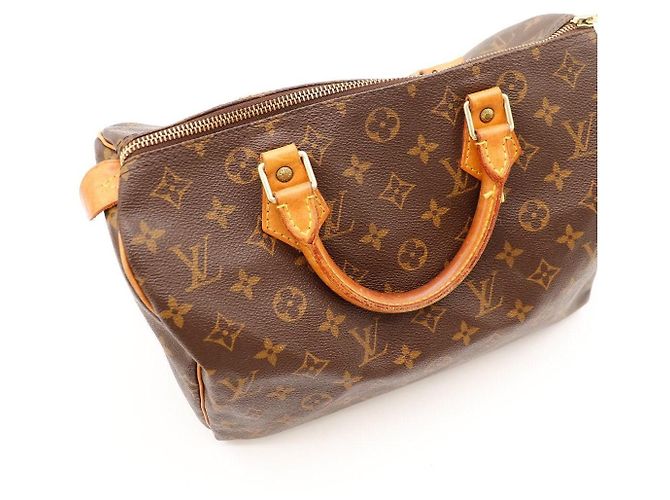 Louis Vuitton Speedy 30 Monogram Canvas Marrone Monogramma - vista 13