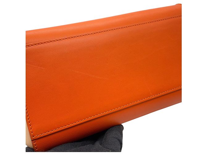 Bolsa de mão pequena Gancini Salvatore Ferragamo Rosa Branco Laranja - vista 10