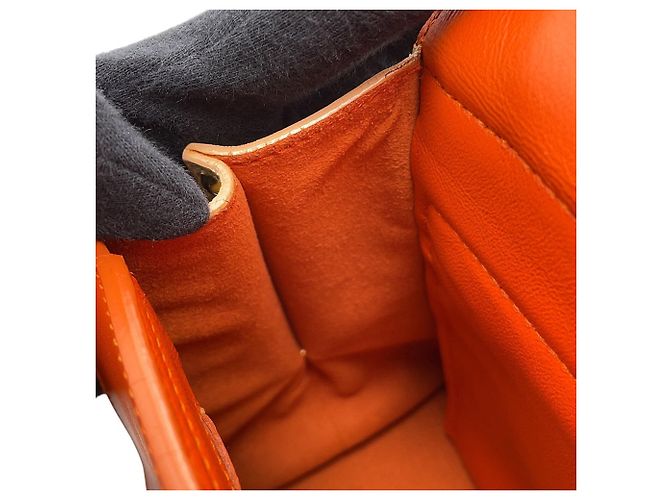 Bolsa de mão pequena Gancini Salvatore Ferragamo Rosa Branco Laranja - vista 12