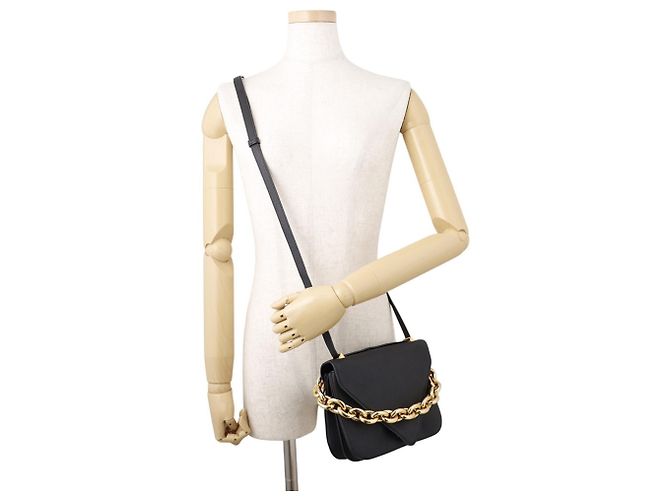 Borsa a tracolla Bottega Veneta Mount Envelope Nero - vista 4