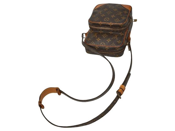 Bolso bandolera Louis Vuitton Monogram Amazon Castaño - vista 9
