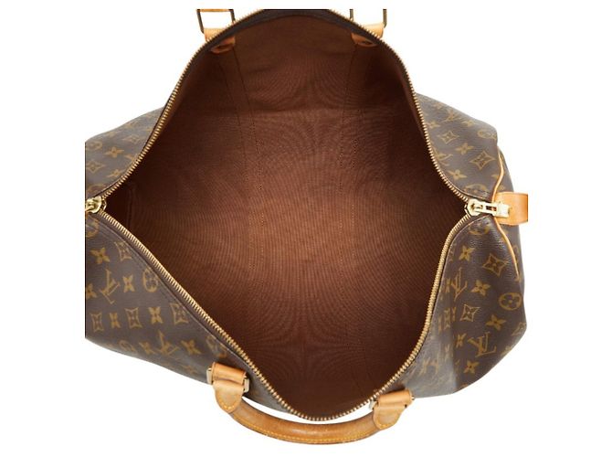 Borsa Boston Louis Vuitton Monogram Keepall 50 Marrone - vista 11