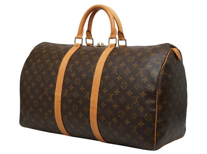 Borsa Boston Louis Vuitton Monogram Keepall 50 Marrone - vista 2