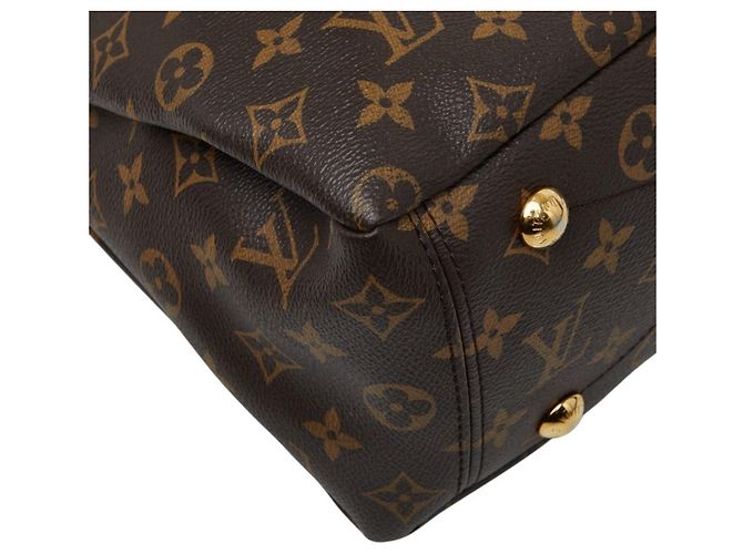 Borsa Louis Vuitton Monogram Pallas Marrone Rosso Fuschia - vista 4