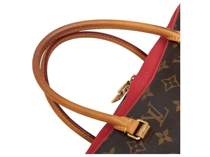 Borsa Louis Vuitton Monogram Pallas Marrone Rosso Fuschia - vista 8