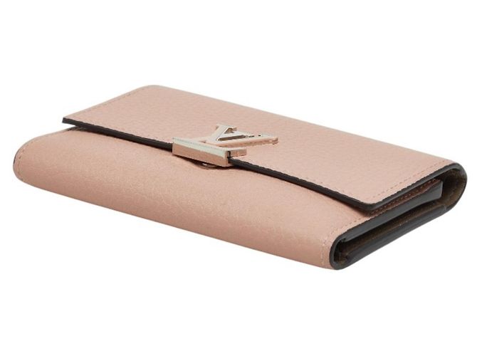 Louis Vuitton Portefeuille Capucines Compact Klapperbörse Pink - Ansicht 4