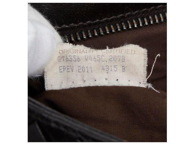 Borsa a tracolla Bottega Veneta Intrecciato Marrone scuro - vista 10