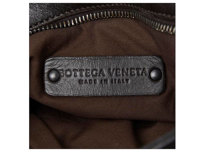 Borsa a tracolla Bottega Veneta Intrecciato Marrone scuro - vista 11