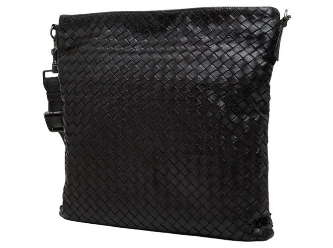 Borsa a tracolla Bottega Veneta Intrecciato Marrone scuro - vista 2