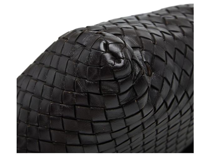 Borsa a tracolla Bottega Veneta Intrecciato Marrone scuro - vista 4