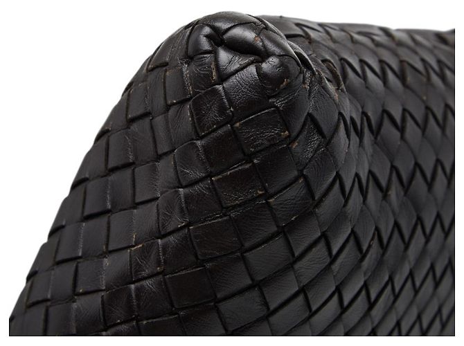 Borsa a tracolla Bottega Veneta Intrecciato Marrone scuro - vista 5