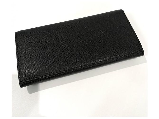 Burberry Nova Check Leder-Langgeldbörse Braun Schwarz - Ansicht 2