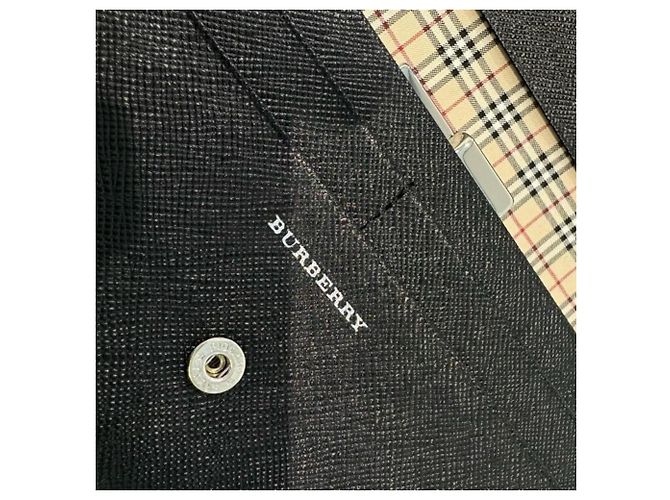 Burberry Nova Check Leder-Langgeldbörse Braun Schwarz - Ansicht 4