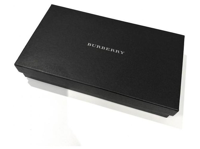 Burberry Nova Check Leder-Langgeldbörse Braun Schwarz - Ansicht 7
