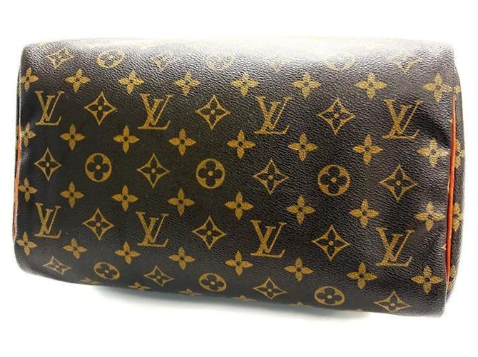Borsa Louis Vuitton Monogram Speedy 30 Marrone Beige - vista 4