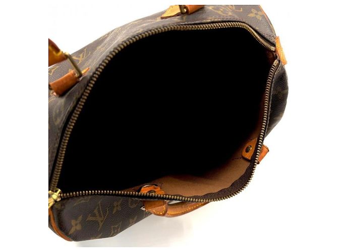 Borsa Louis Vuitton Monogram Speedy 30 Marrone Beige - vista 6
