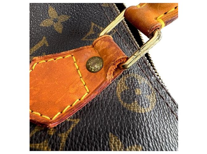 Borsa Louis Vuitton Monogram Speedy 30 Marrone Beige - vista 9