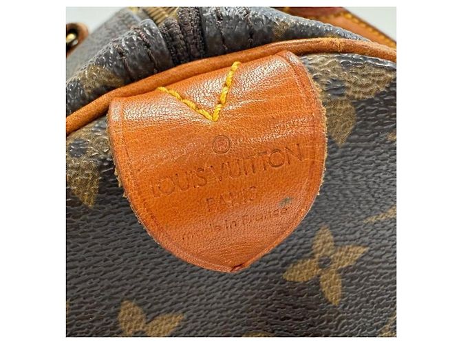 Borsa Louis Vuitton Monogram Speedy 30 Marrone Beige - vista 6