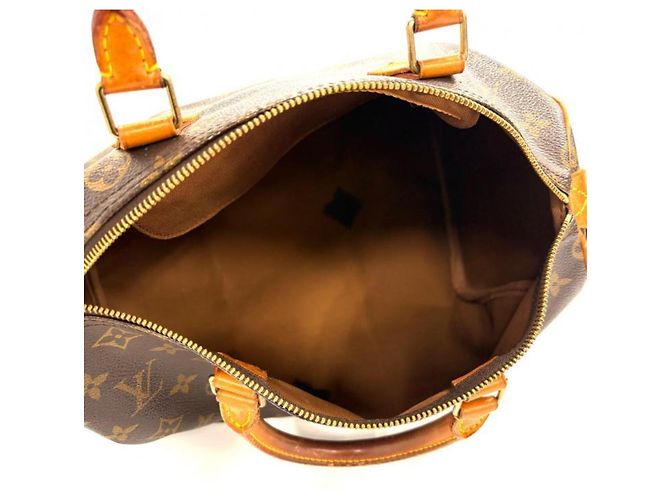 Borsa Louis Vuitton Monogram Speedy 30 Marrone Beige - vista 8