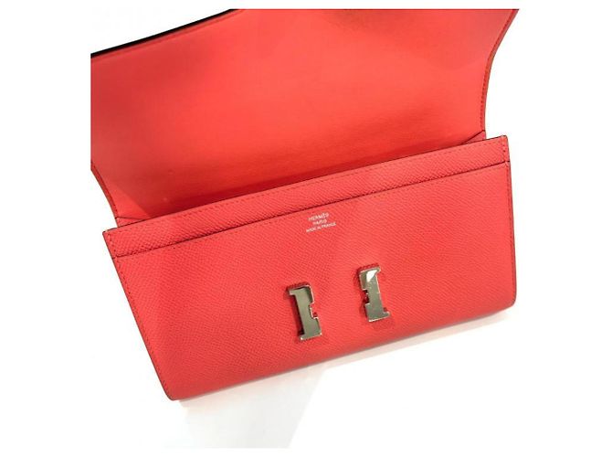 Hermès Cartera larga Hermes Constance en Flamingo Pink Rosa - vista 5