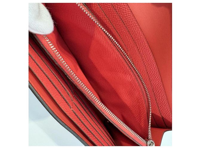 Hermès Cartera larga Hermes Constance en Flamingo Pink Rosa - vista 9