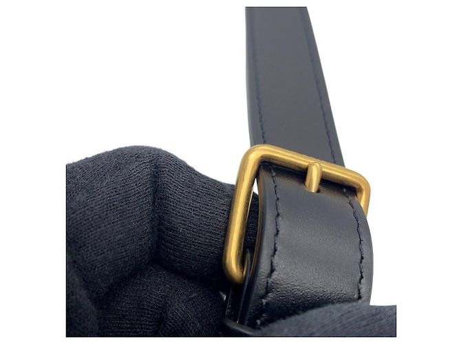 Céline Celine Maillon Triomphe Black Leather Shoulder Bag - view 12