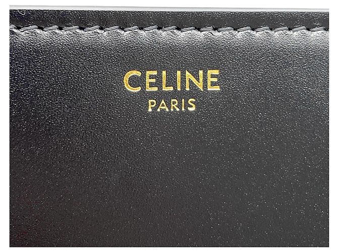 Céline Celine Maillon Triomphe Black Leather Shoulder Bag - view 16