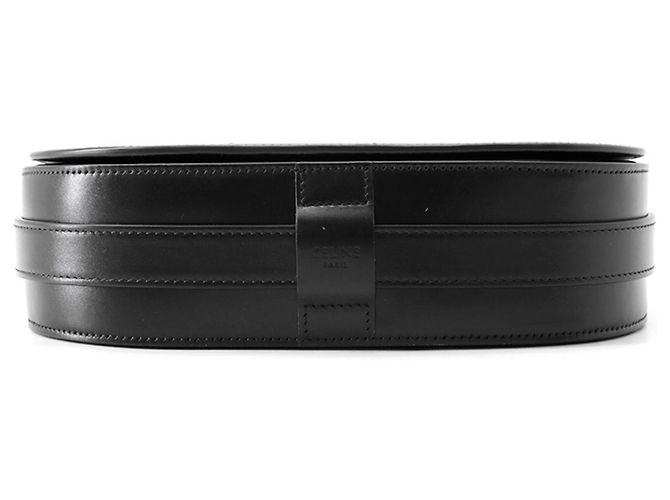 Céline Celine Maillon Triomphe Black Leather Shoulder Bag - view 3