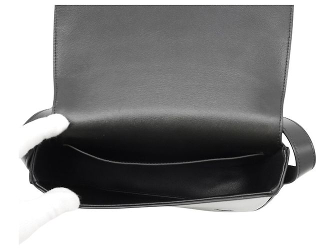 Céline Celine Maillon Triomphe Black Leather Shoulder Bag - view 5