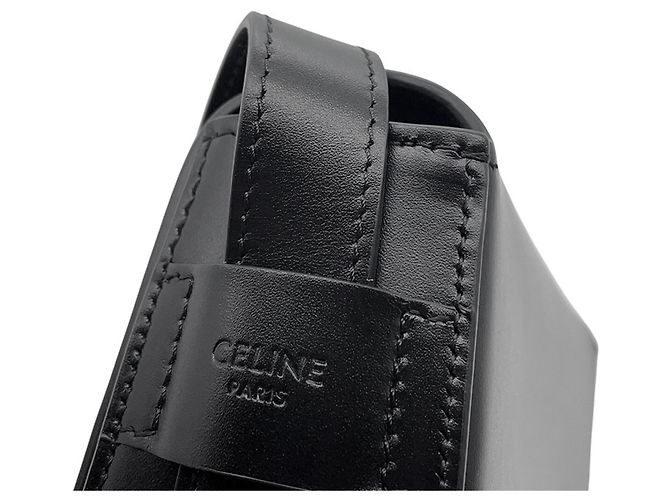 Céline Celine Maillon Triomphe Black Leather Shoulder Bag - view 7