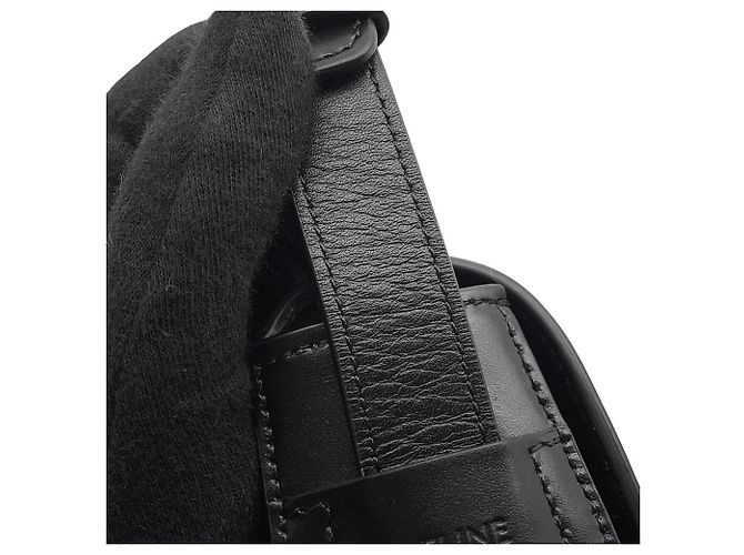 Céline Celine Maillon Triomphe Black Leather Shoulder Bag - view 8