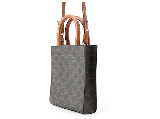 Céline Borsa cabas verticale mini Triomphe in pelle Celine - vista 2