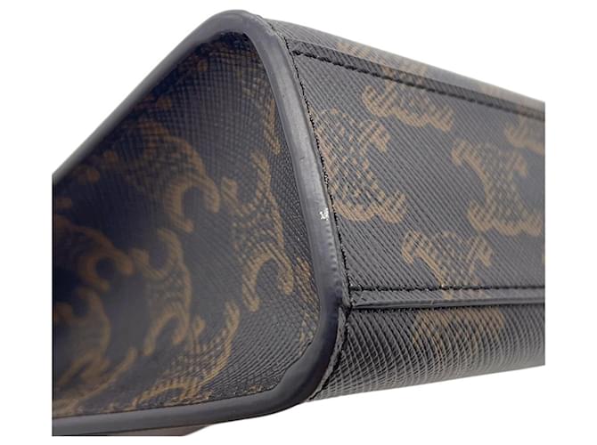 Céline Borsa cabas verticale mini Triomphe in pelle Celine - vista 8