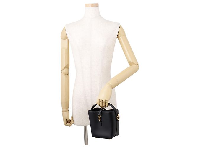 Mini borsa a secchiello Yves Saint Laurent Nero - vista 4