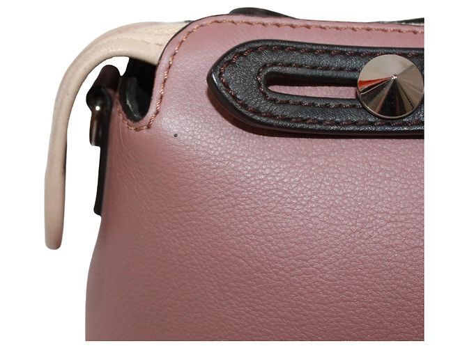 Borsa a Spalla Fendi By The Way Medium Nero Rosa Crudo - vista 18