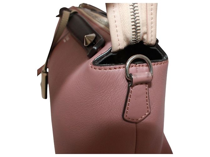 Borsa a Spalla Fendi By The Way Medium Nero Rosa Crudo - vista 23