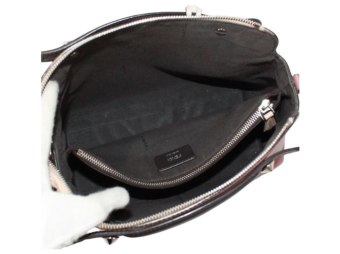 Borsa a Spalla Fendi By The Way Medium Nero Rosa Crudo - vista 8