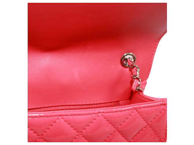Bolsa de ombro Chanel acolchoada com corrente Rosa - vista 11