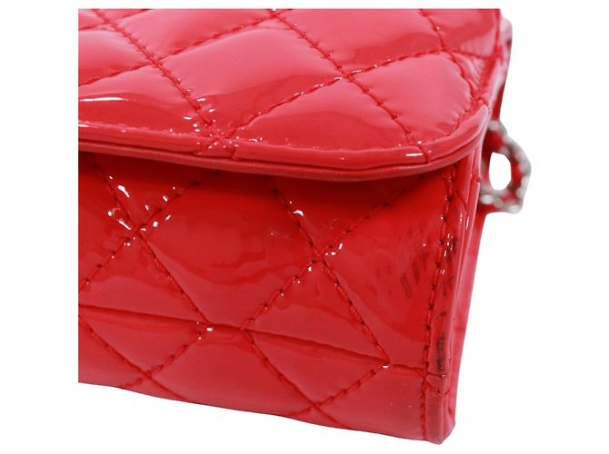 Bolsa de ombro Chanel acolchoada com corrente Rosa - vista 17