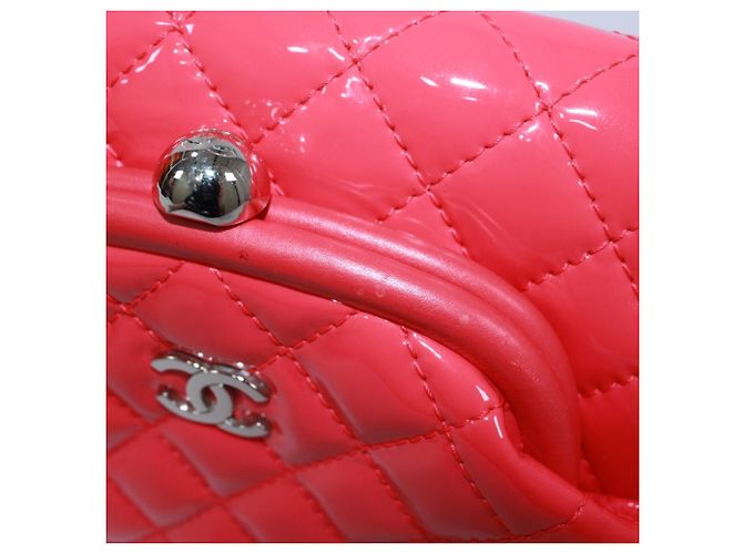 Bolsa de ombro Chanel acolchoada com corrente Rosa - vista 18