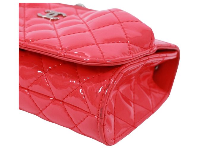 Bolsa de ombro Chanel acolchoada com corrente Rosa - vista 5