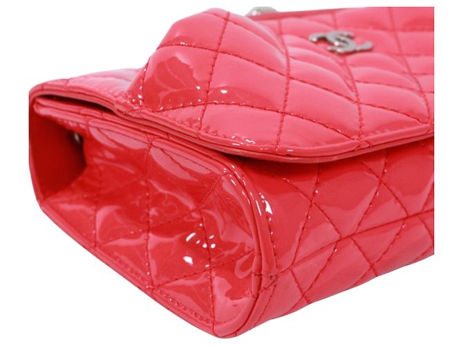 Bolsa de ombro Chanel acolchoada com corrente Rosa - vista 6